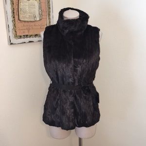 Banana Republic Faux Fur Vest